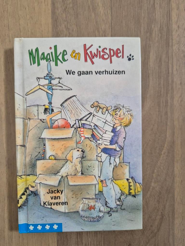 Maaike en Kwispel: We gaan verhuizen - Jacky van Klaveren, Ophalen of Verzenden, Gelezen, Jacky van Klaveren, Fictie algemeen