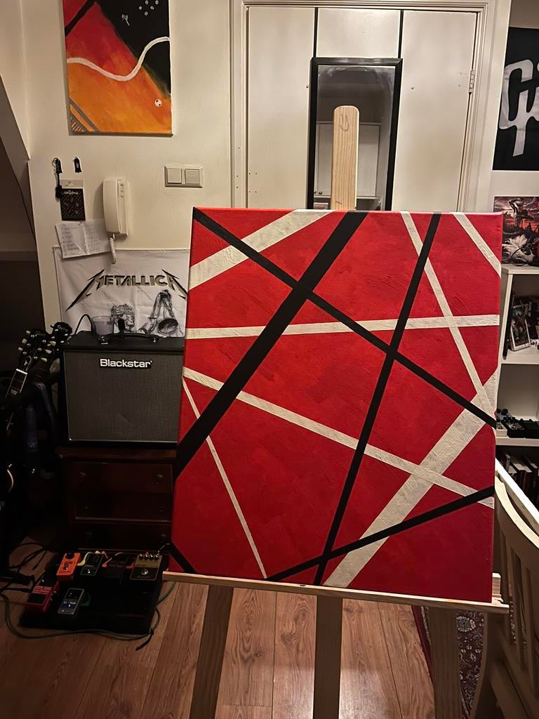 Van Halen Schilderij, Antiek en Kunst, Kunst | Schilderijen | Abstract, Ophalen