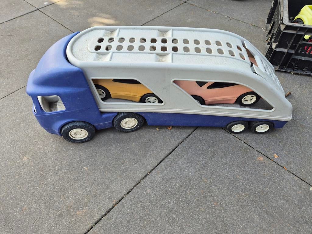 Little takes vrachtwagen met autootjes/buiten speelgoed, Kinderen en Baby's, Speelgoed | Speelgoedvoertuigen, Ophalen