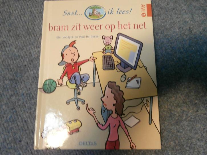 Boek Bram zit weer op het net Deltas Vandyck Paul de Becker, Boeken, Kinderboeken | Kleuters, Zo goed als nieuw, Fictie algemeen