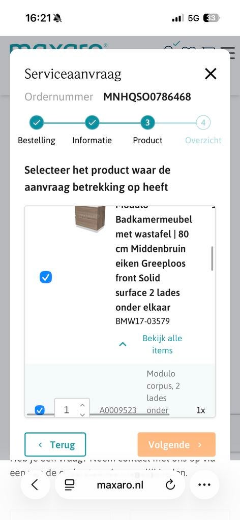 Maxaro Modulo corpus, 2 lades grijs, Ophalen, Nieuw, 50 tot 100 cm, Minder dan 100 cm