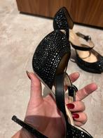 VALENTINO GARAVANI hakken 39,5 vol strass origineel zgn, G, Zwart, T, Ophalen of Verzenden