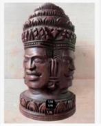 Bijzonder houten beeld niet-westers 4 gezichten Indonesie, Ophalen of Verzenden