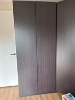 2x IKEA Pax Kast - Donkerbruin met planken, Gebruikt, 100 tot 150 cm, 200 cm of meer, Ophalen of Verzenden