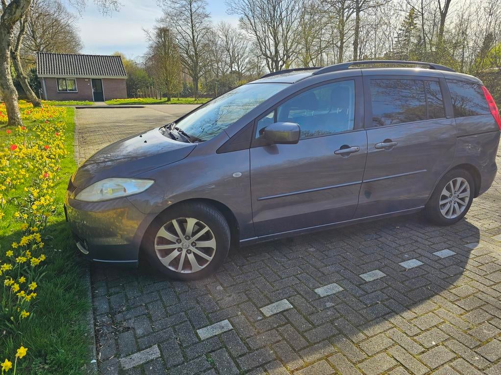 Mazda 5 1.8 2008 Grijs Meeneemprijs! Verlaagd naar €1000, Auto's, Mazda, Stof, 1370 kg, 4 cilinders, 7 stoelen