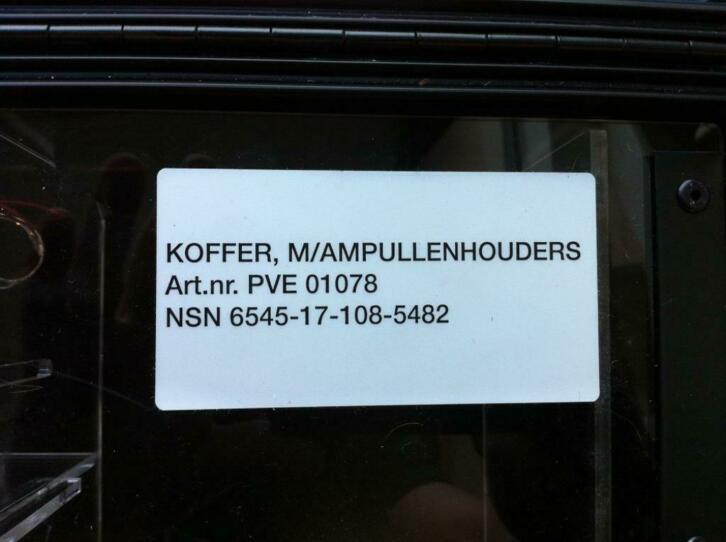 Ambu koffer vr medische hulpmiddelen (dierenarts, huisarts), Niet ingevuld, Gebruikt, Niet ingevuld, Ophalen of Verzenden