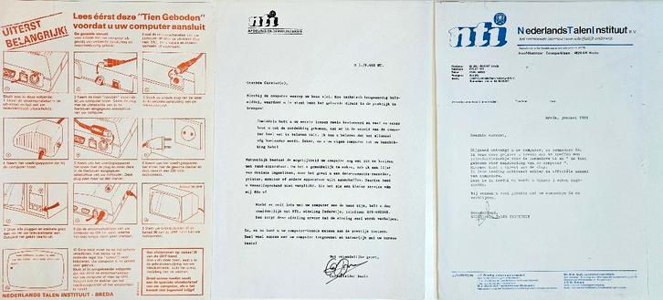 Gratis Originele NTI Brieven voor Commodore 64 cursus, Computers en Software, Vintage Computers, Verzenden