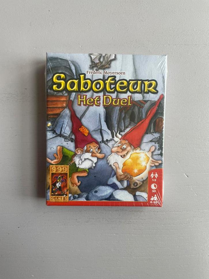 Saboteur: Het Duel (in plastic), Hobby en Vrije tijd, Gezelschapsspellen | Kaartspellen, Nieuw, Een of twee spelers, Ophalen of Verzenden
