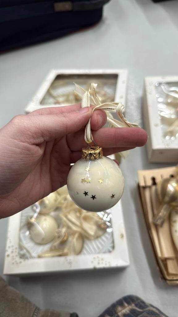 Vintage kerstballen, Diversen, Kerst, Ophalen of Verzenden