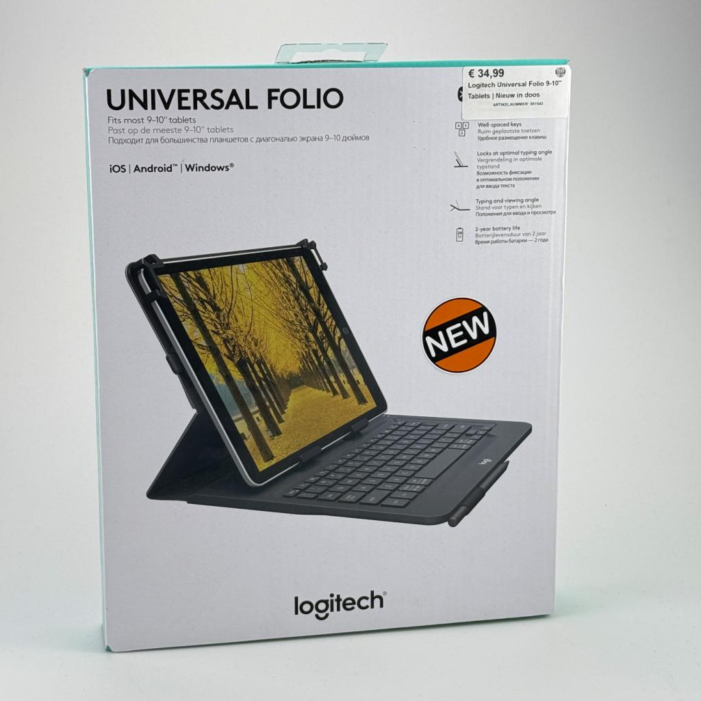 Logitech Universal Folio 9-10'' Tablets | Nieuw in doos, Logitech, Nieuw, Support@logitech.com, EPFL - Quartier de l'Innovation
Daniel Borel Innovation Center
1015 Lausanne
Switzerland
