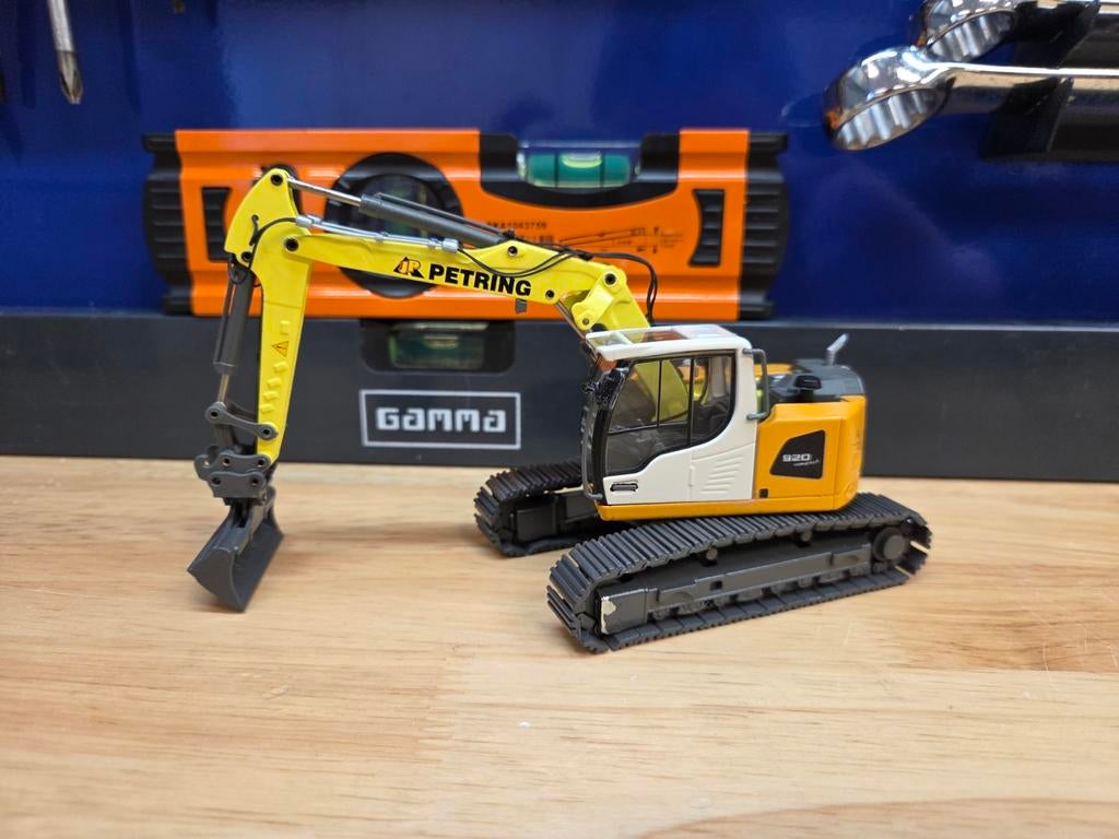 Liebherr 920 Rupskraan JP Petring Conrad 1:50, Hobby en Vrije tijd, Modelauto's | 1:50, Ophalen of Verzenden, Gebruikt, Hijskraan, Tractor of Landbouw