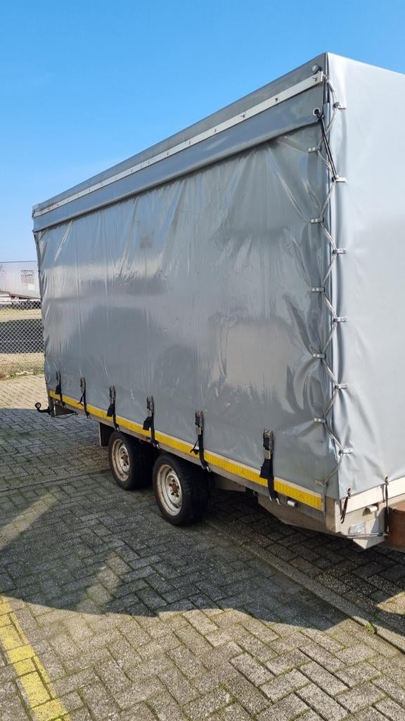 Eduard plateau aanhanger met schuifzeilen. Bouwjaar 2008, Ophalen, Zo goed als nieuw