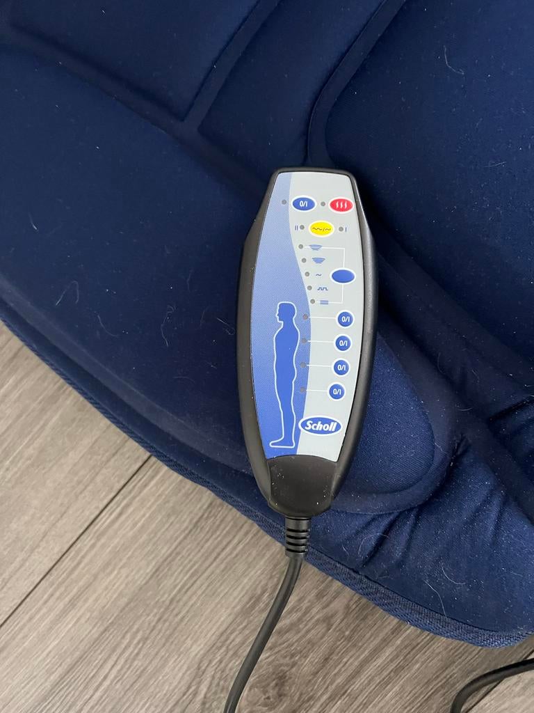 Scholl Massagemat met warmtefunctie en afstandsbediening, Ophalen of Verzenden, Zo goed als nieuw, Massagestoel of Kussen