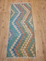 Handgeweven oosterse wollen kelim loper 174x93