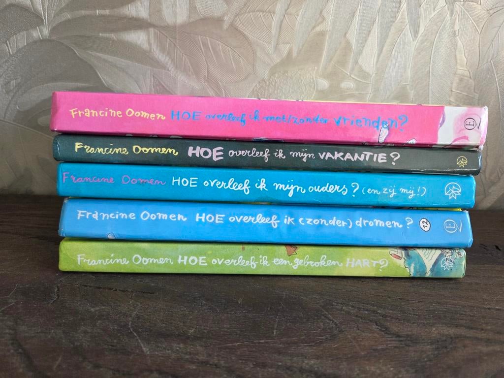 5x Hoe overleef ik serie - Francine Oomen (goede staat), Boeken, Ophalen of Verzenden, Gelezen, Francine Oomen, Fictie