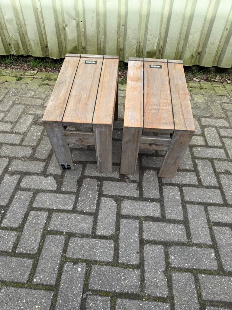 ROUGH FURNITURE - bijzettafels, Minder dan 55 cm, Rond, Zo goed als nieuw, Ophalen