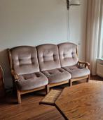 Bankstel 3 zits en fauteuil, Huis en Inrichting, Ophalen, Gebruikt, Minder dan 75 cm, 150 tot 200 cm
