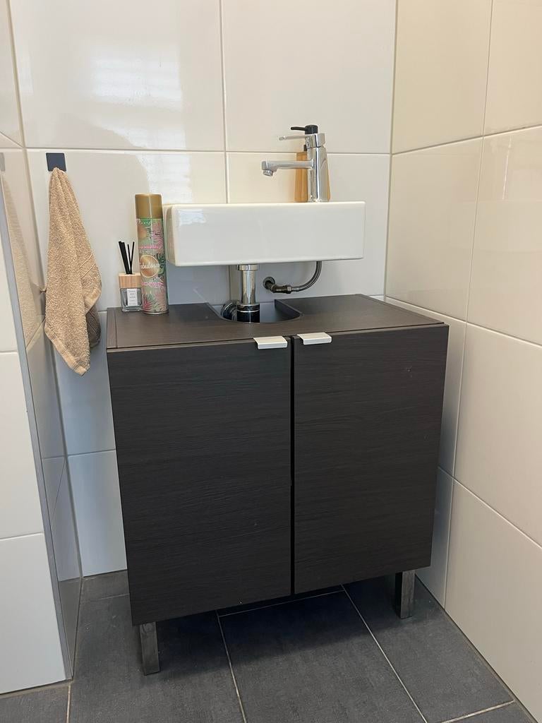 Wastafelkastje, Huis en Inrichting, Badkamer | Badkamermeubels, Ophalen, 50 tot 100 cm, Zo goed als nieuw, Minder dan 100 cm