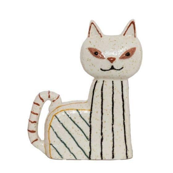 Aardewerk ornament kat Whisker - NU DHL VERZENDACTIE!!!, Ophalen of Verzenden, Nieuw, Dier