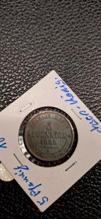 Germaanse staten 5 pfennig 1869 B Sachsen-Konig, Ophalen of Verzenden, Duitsland