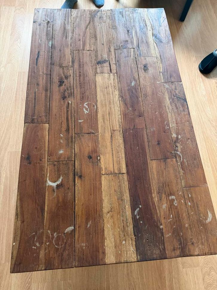 Salon tafel 120x70 cm - blad te schuren, Huis en Inrichting, Tafels | Salontafels, Gebruikt, 50 tot 100 cm, 100 tot 150 cm, Rechthoekig