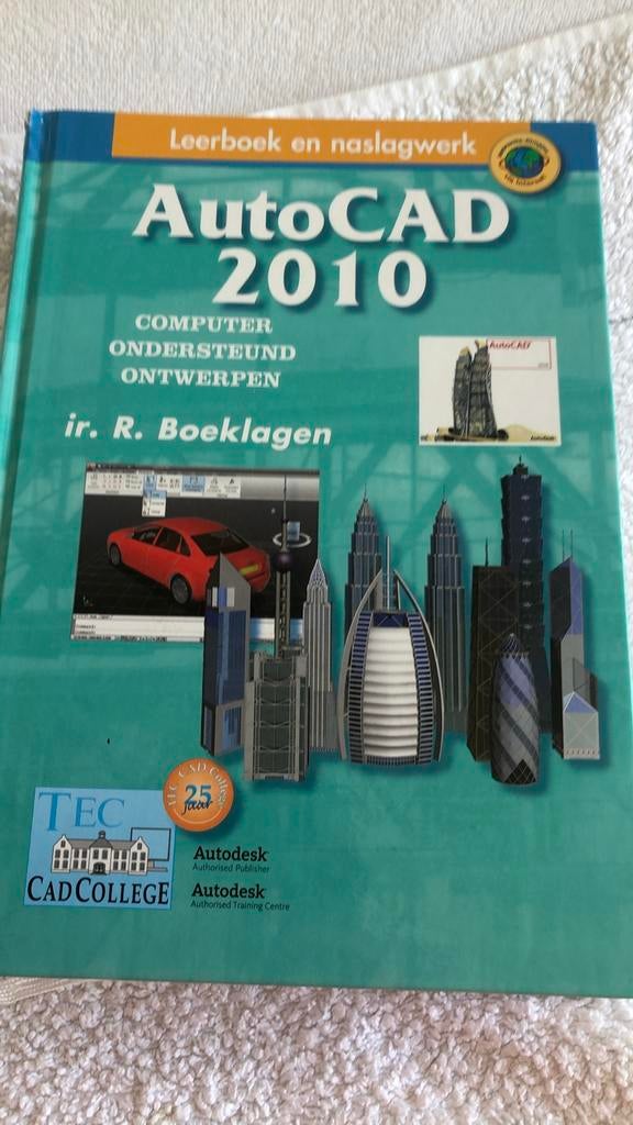 AutoCAD 2010 Leerboek en Naslagwerk - ir. R. Boeklagen, Ophalen of Verzenden, Zo goed als nieuw, Overige onderwerpen