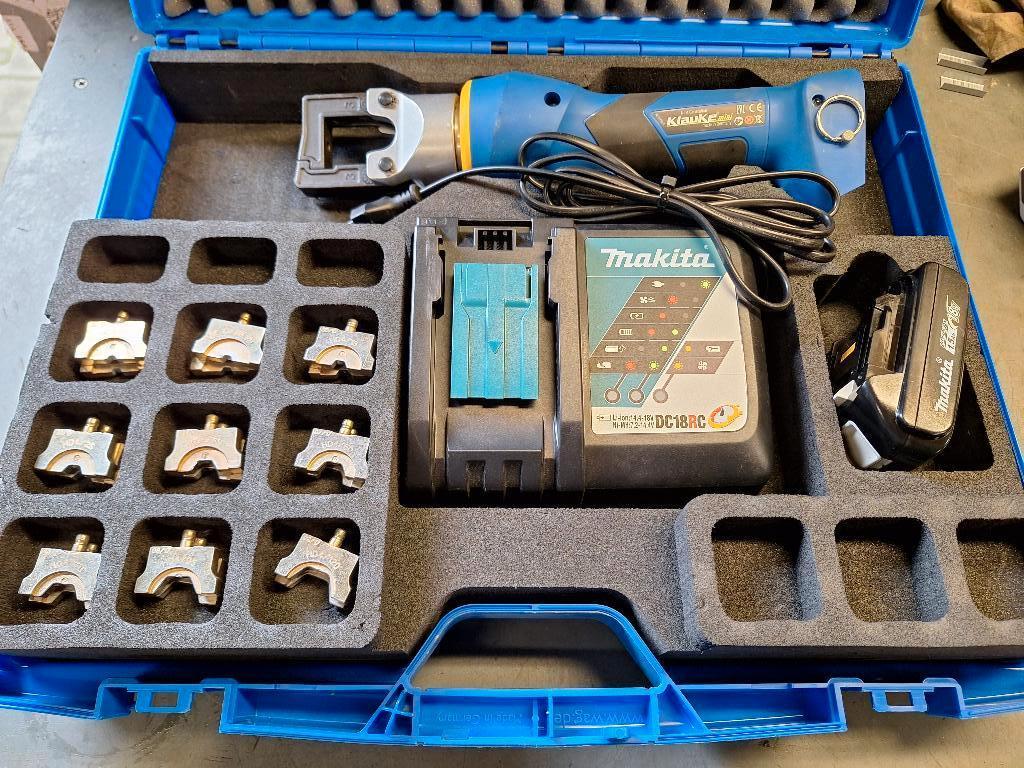Klauke EK35/4CFM accu kabelschoen perstang, Auto diversen, Autogereedschap, Zo goed als nieuw, Ophalen of Verzenden