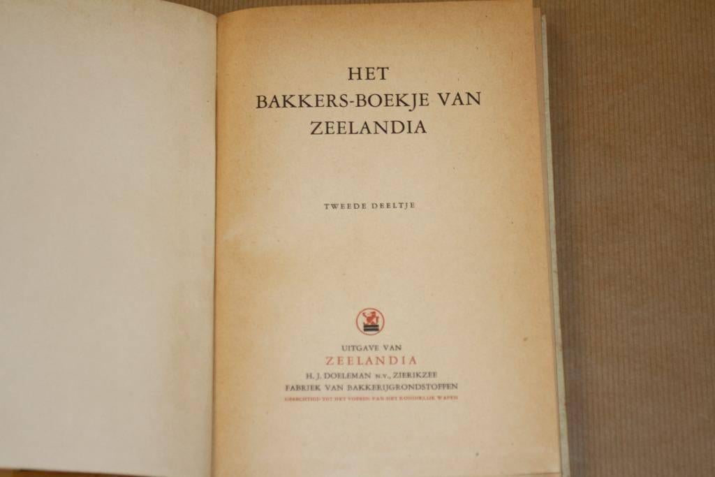 Het bakkers-boekje van Zeelandia - Tweede deeltje ca. 1950, Boeken, Ophalen of Verzenden, Gelezen