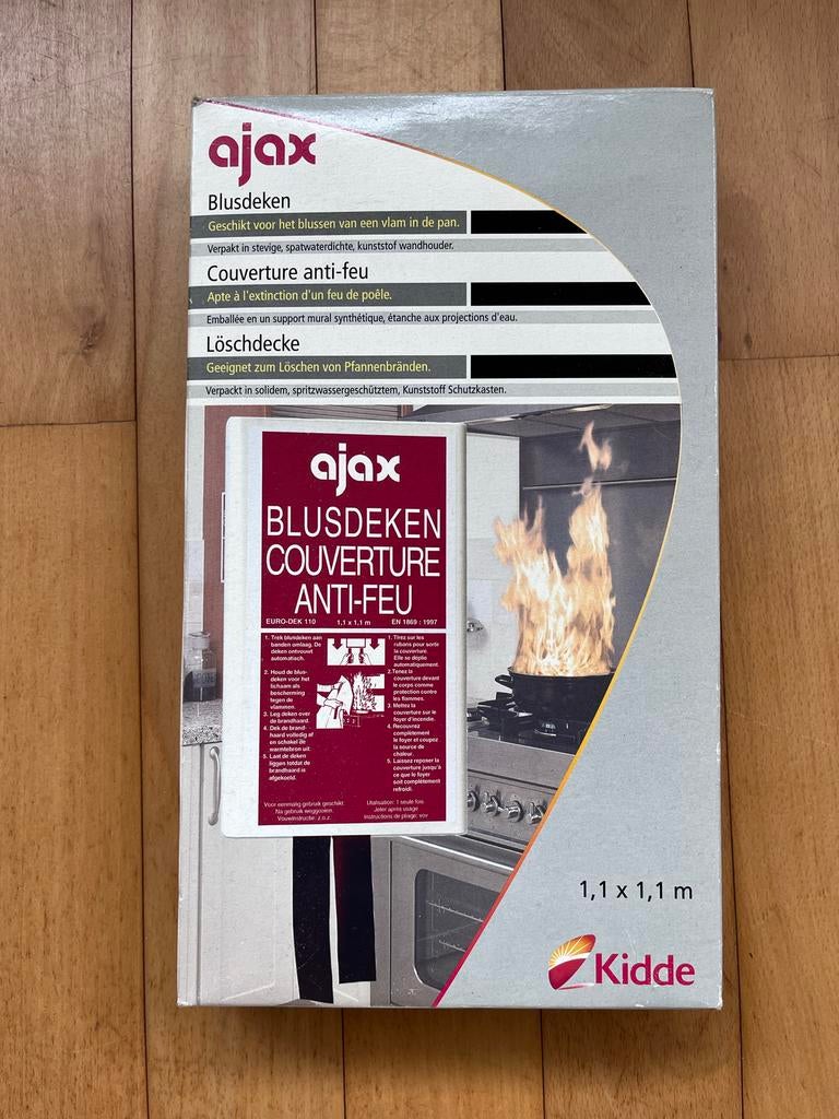 Ajax Blusdeken 1.1x1.1m voor keuken en fornuis, Overige typen, Nieuw, Ophalen of Verzenden, Meerkleurig