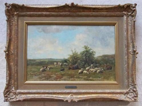 ==Simon van den Berg 1812-1891==herder met schapen==, Ophalen of Verzenden