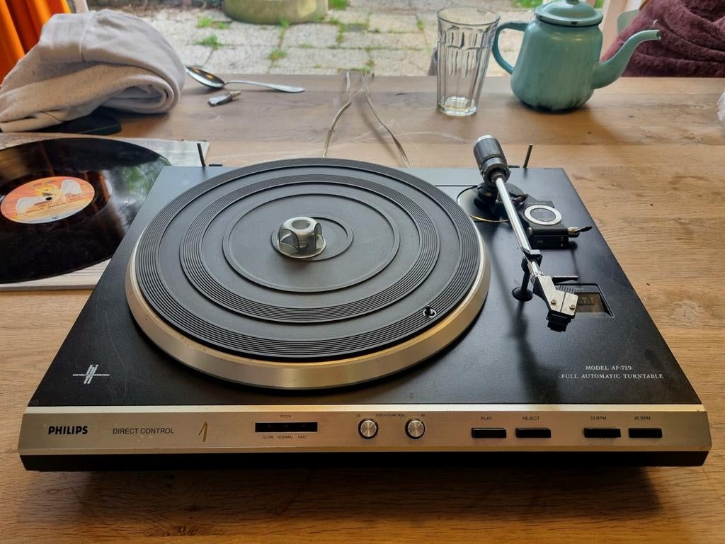 Philips AF-729 High-End Platenspeler - Direct Control, Philips, Gebruikt, Automatisch, Ophalen of Verzenden