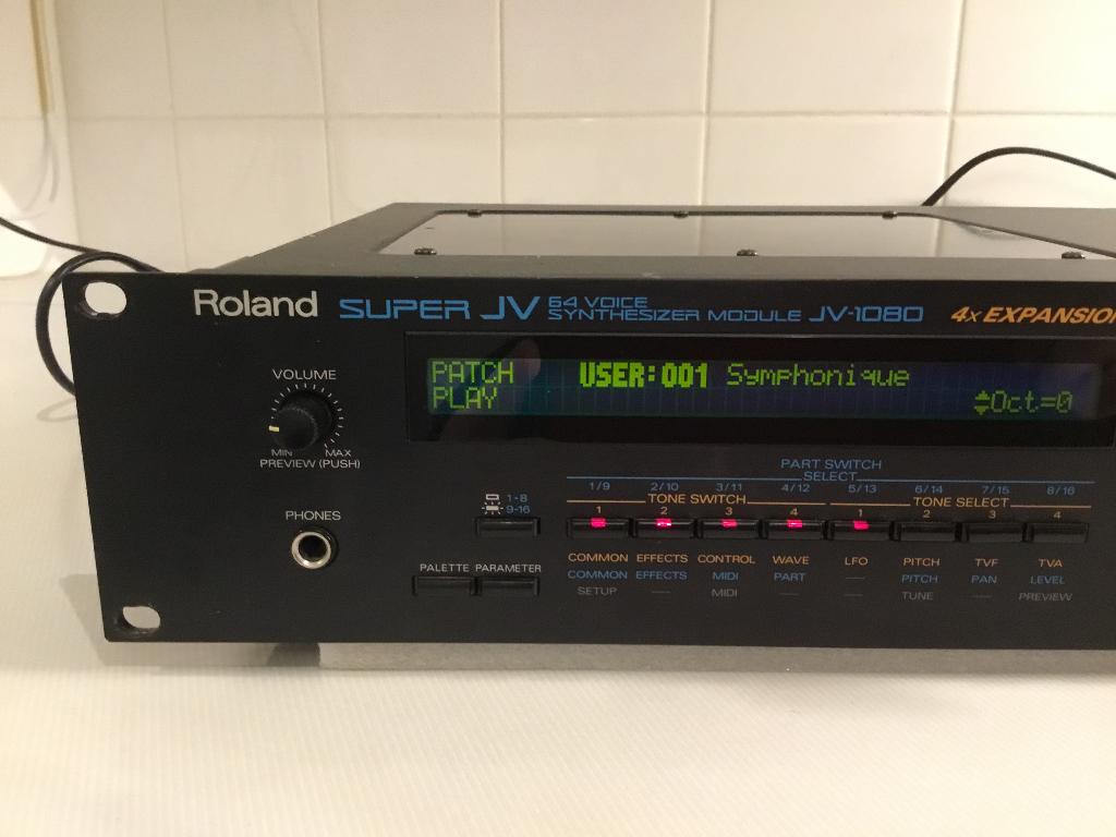 Vintage Roland Super JV / JV-1080 Sound Module., Ophalen, Zo goed als nieuw, Roland