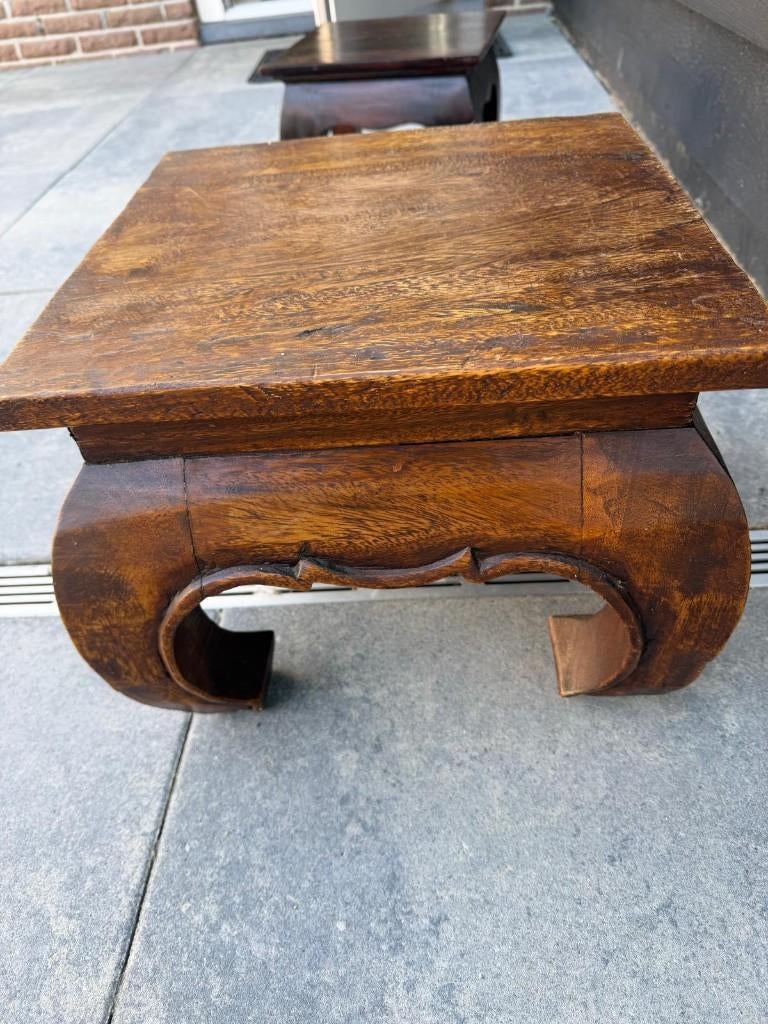 oosterse opium tafel, Huis en Inrichting, Tafels | Bijzettafels, Ophalen, Minder dan 45 cm, Minder dan 55 cm, Zo goed als nieuw