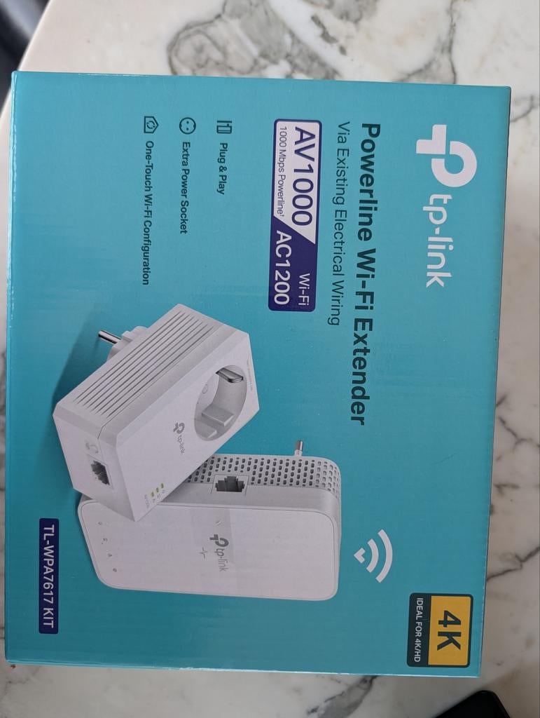 TP-Link Powerline Wi-Fi Extender TL-WPA7617 KIT, Computers en Software, Powerlines, Ophalen