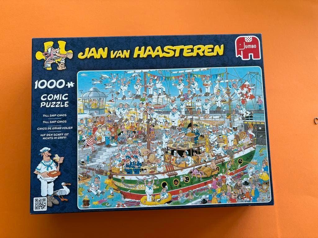 Jan van Haasteren - Tall Ship Chaos - 1000 stukjes, Ophalen of Verzenden, 500 t/m 1500 stukjes, Zo goed als nieuw, Legpuzzel