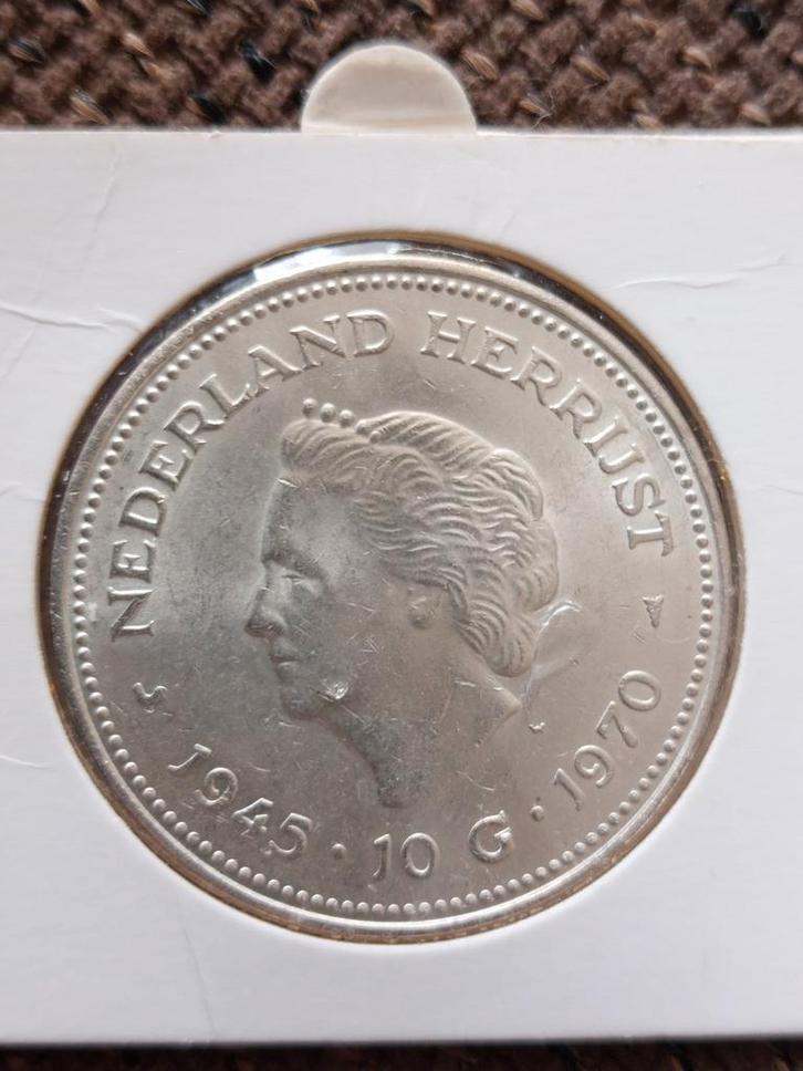 Zilveren 10 Gulden Munt Nederland Herrijst 1945-1970, Postzegels en Munten, Munten | Nederland, Ophalen of Verzenden