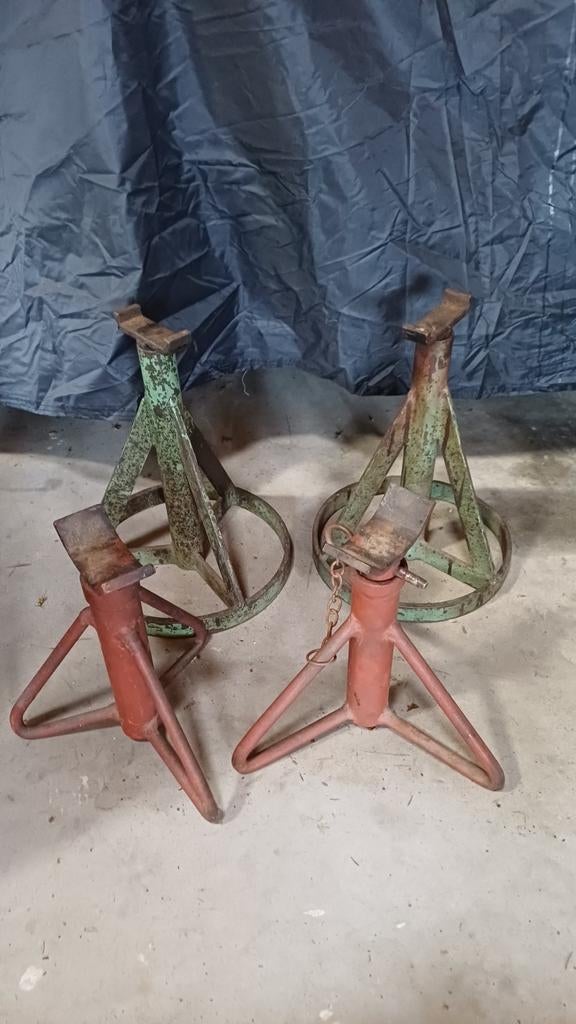 4x assteunen, Ophalen of Verzenden, Hydraulisch, Garagekrik