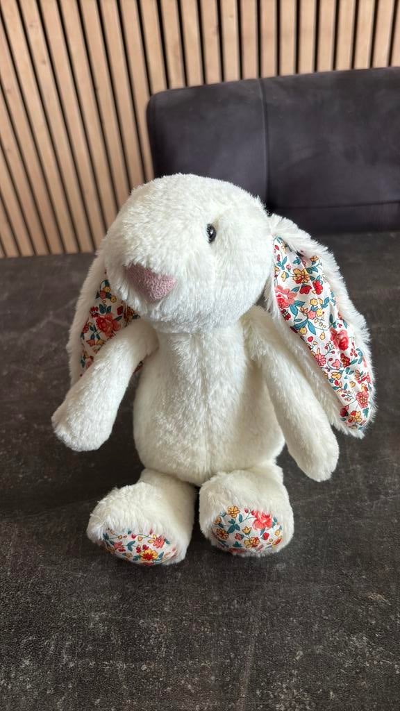 Jellycat Bashful Blossom Bunny Dupe, Ophalen of Verzenden, Zo goed als nieuw, Stoffen beer, Overige merken