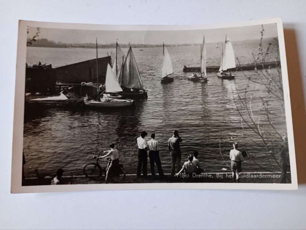Zuidlaren Zuidlaardermeer met Zeilsport 1951, Ophalen of Verzenden, 1940 tot 1960, Gelopen, Drenthe