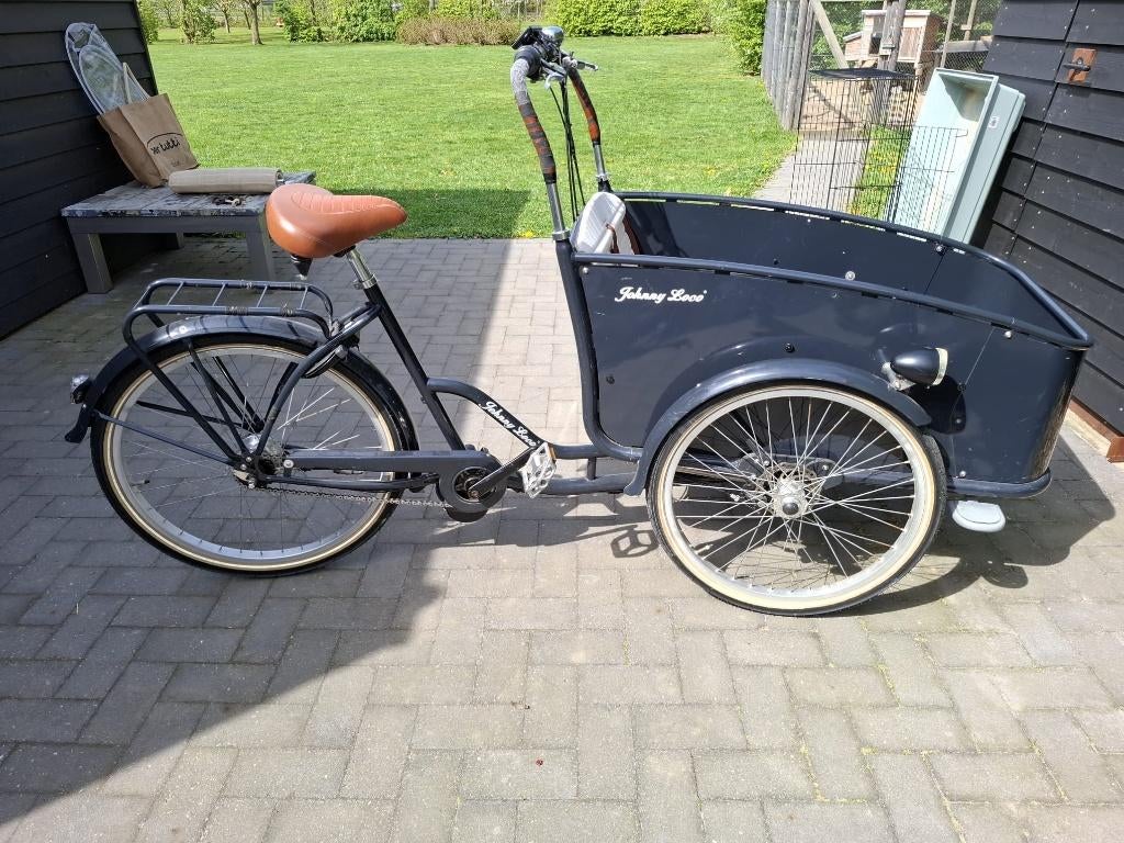 Johnny Loco elektrisch aangedreven bakfiets, Fietsen en Brommers, Fietsen | Bakfietsen, Ophalen, 4 kinderen of meer, Gebruikt