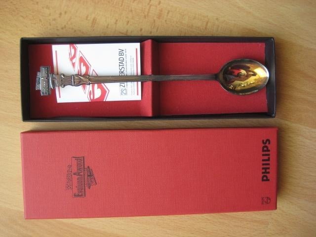 Vintage Philips Evoluon award lepel promo, Ophalen of Verzenden, Gebruiksvoorwerp