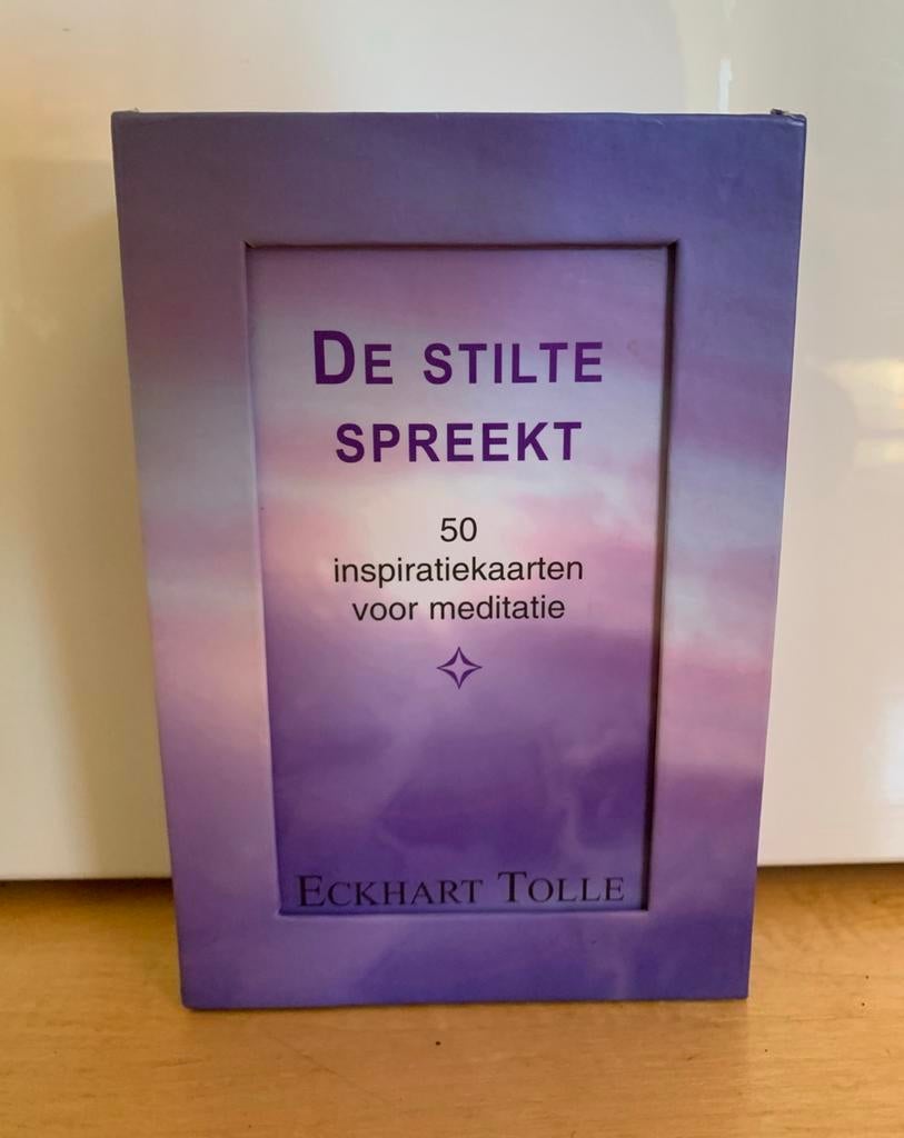 Eckhart Tolle: De stilte spreekt ~ 50 inspiratiekaarten, Ophalen of Verzenden, Zo goed als nieuw, Meditatie of Yoga, Overige typen