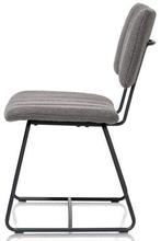 6 Nieuwe Stoelen , Antraciet met zwart metaal en greep H&H, Ophalen, Nieuw, Stof, Grijs