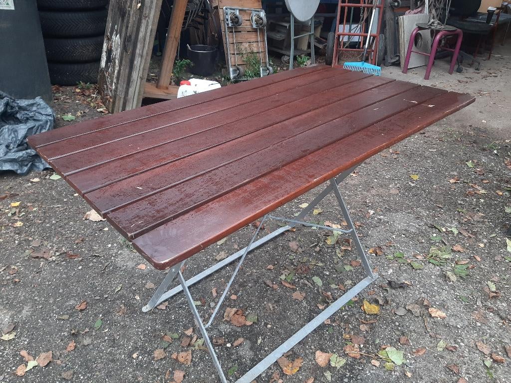 tuintafel inklapbaar, Ophalen, Gebruikt, Inklapbaar, Rechthoekig