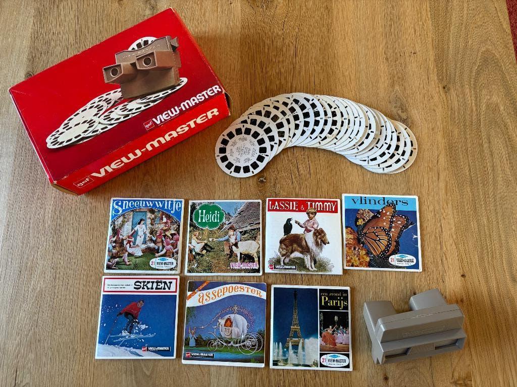 viewmaster met doos en schijfjes, Ophalen of Verzenden, Gebruikt