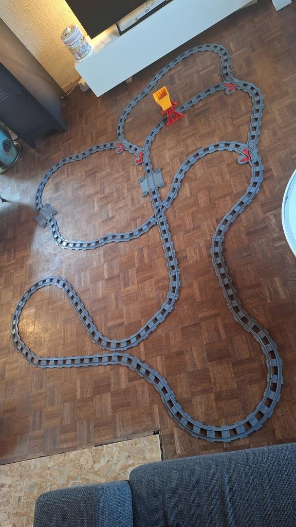 Lego Duplo Grote set treinrails met wissels, Ophalen, Gebruikt