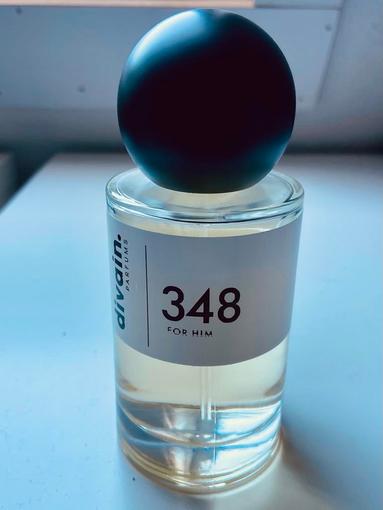 Divain parfum 348 EDP men 75 ml - inspired by SWY ABSOLUTELY, Ophalen of Verzenden, Gebruikt, Parfumfles