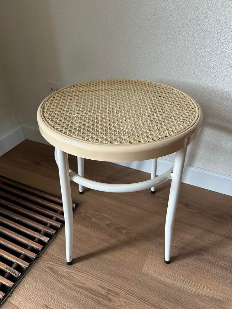 Krukje - rotan webbing stijl, vintage retro, Huis en Inrichting, Ophalen, Gebruikt, Overige materialen