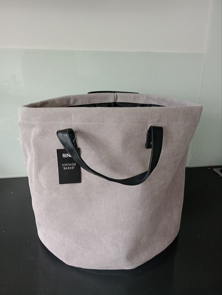 Senza Vintage Basket - Stijlvolle Opbergmand, Ophalen, Nieuw, Rond, Overige materialen