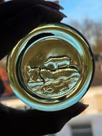 Vintage Deense glazen Hinkesteen Nijlpaard, Scandinavisch, Ophalen of Verzenden